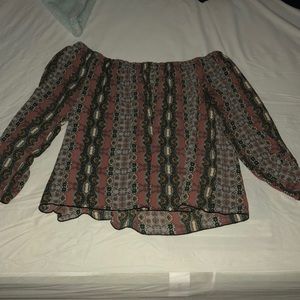 Off the shoulders blouse